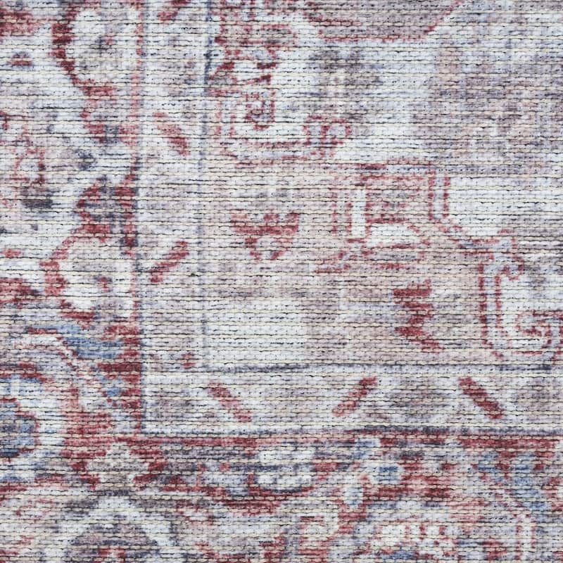 Paniw Power Loomed Distressed Floral Area Rug By HomeRoots - 9' x 12'