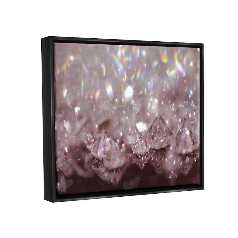 Stupell Dazzling Bling Gems Luxury Fashion Glam Jewels Floater Frame, Design by Daphne Polselli