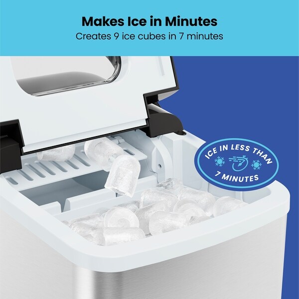 Iceman Dual-Size Ice Machine, 6 Mins per Batch, Two Ice Cube Size