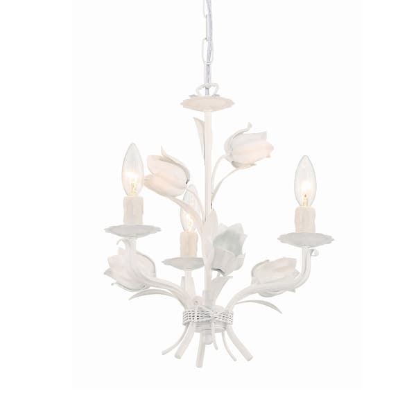slide 2 of 7, Crystorama Lighting Group Southport 3 Light 14" Wide Chandelier with Wet White