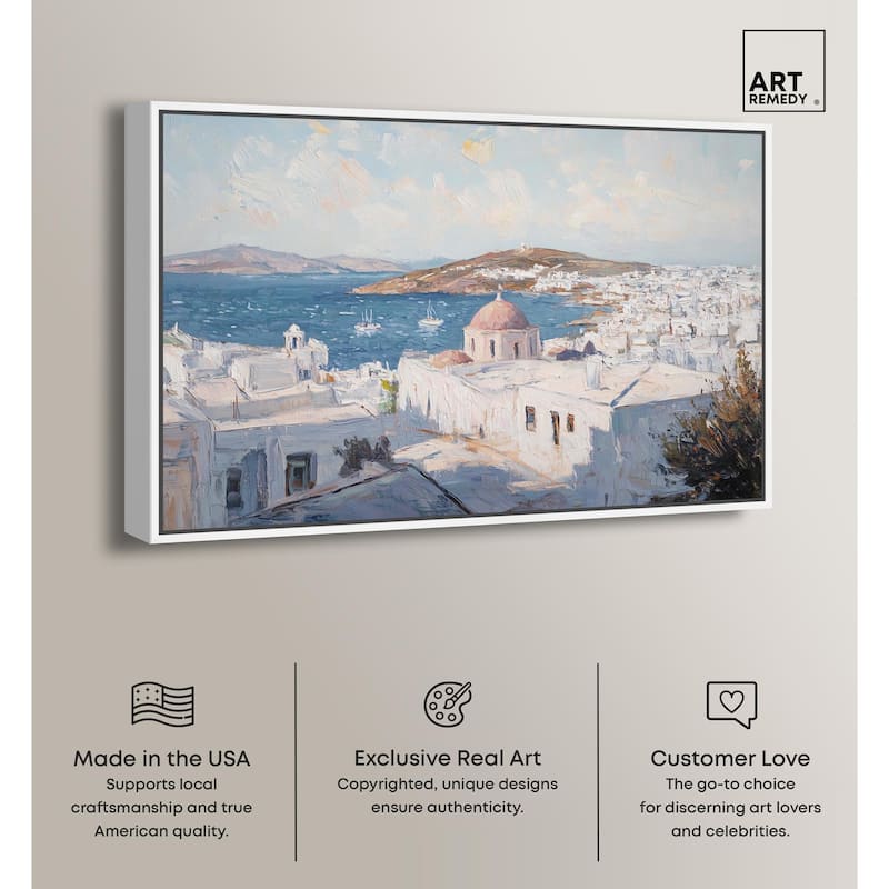 Early Morning Greece Canvas by Art Remedy