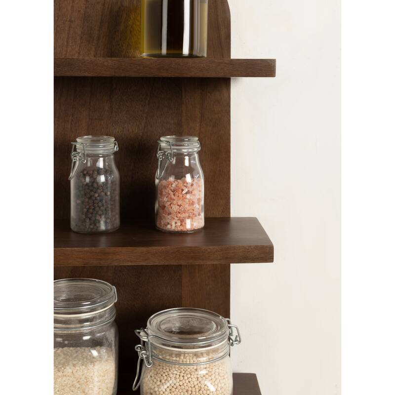 Kate and Laurel Braxton 3-Tier Wood Shelf - 12x32