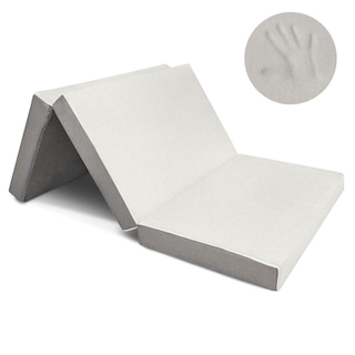 Milliard Tri Folding Twin-size Mattress with Ultra Soft Removable Cover and Non-Slip Bottom