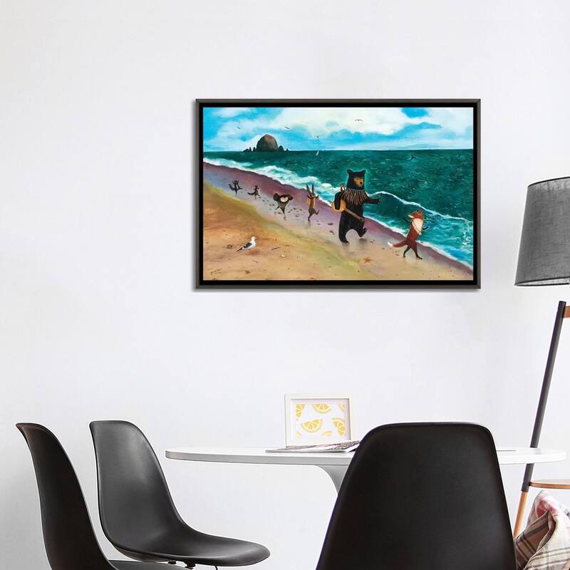 iCanvas "Beach Day" by Jahna Vashti Framed