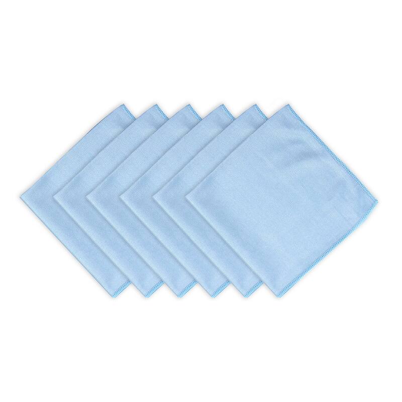 Arkwright 12-Piece Shiny Glass Cleaning Cloths - 16x16