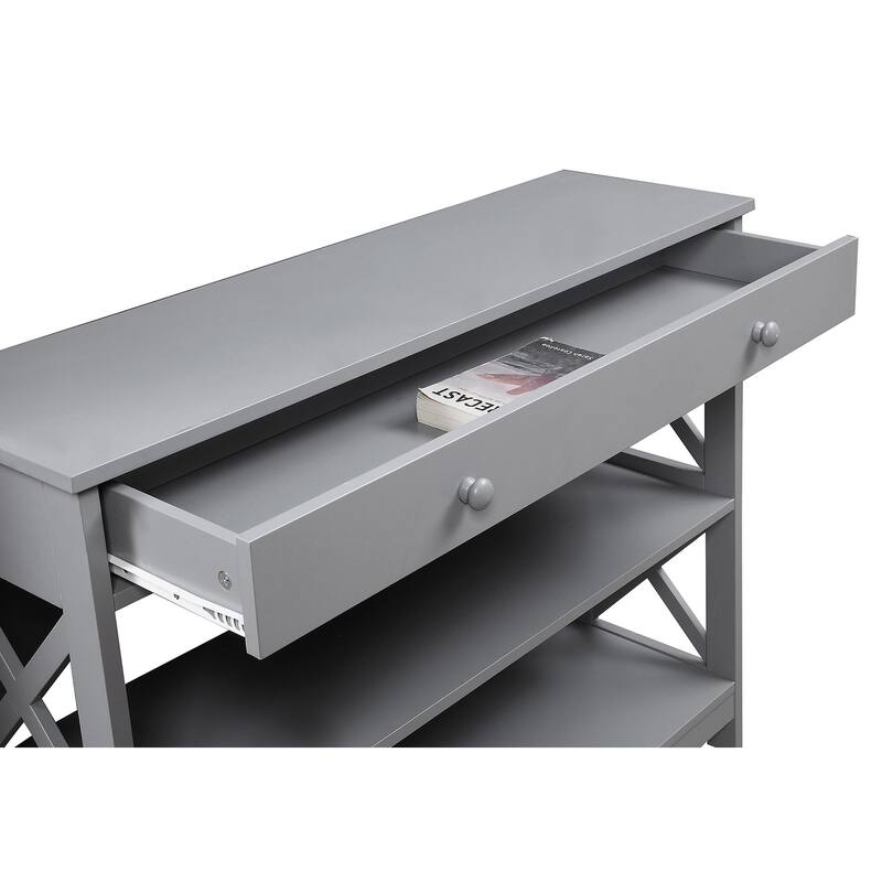 Convenience Concepts Oxford 1 Drawer Console Table with Shelves