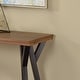 preview thumbnail 3 of 2, Cillen Farmhouse Black 43-inch Steel 1-Shelf Console Table by Furniture of America