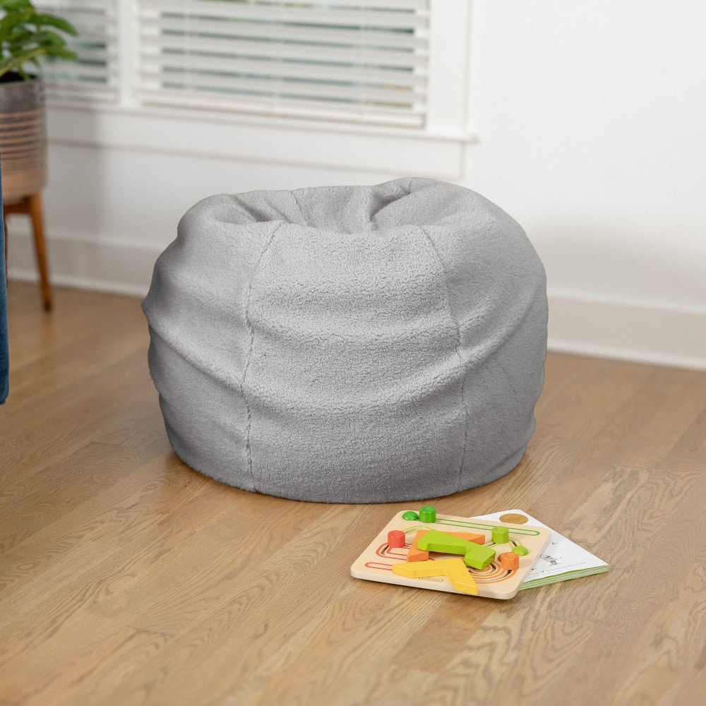 Small grey sales bean bag