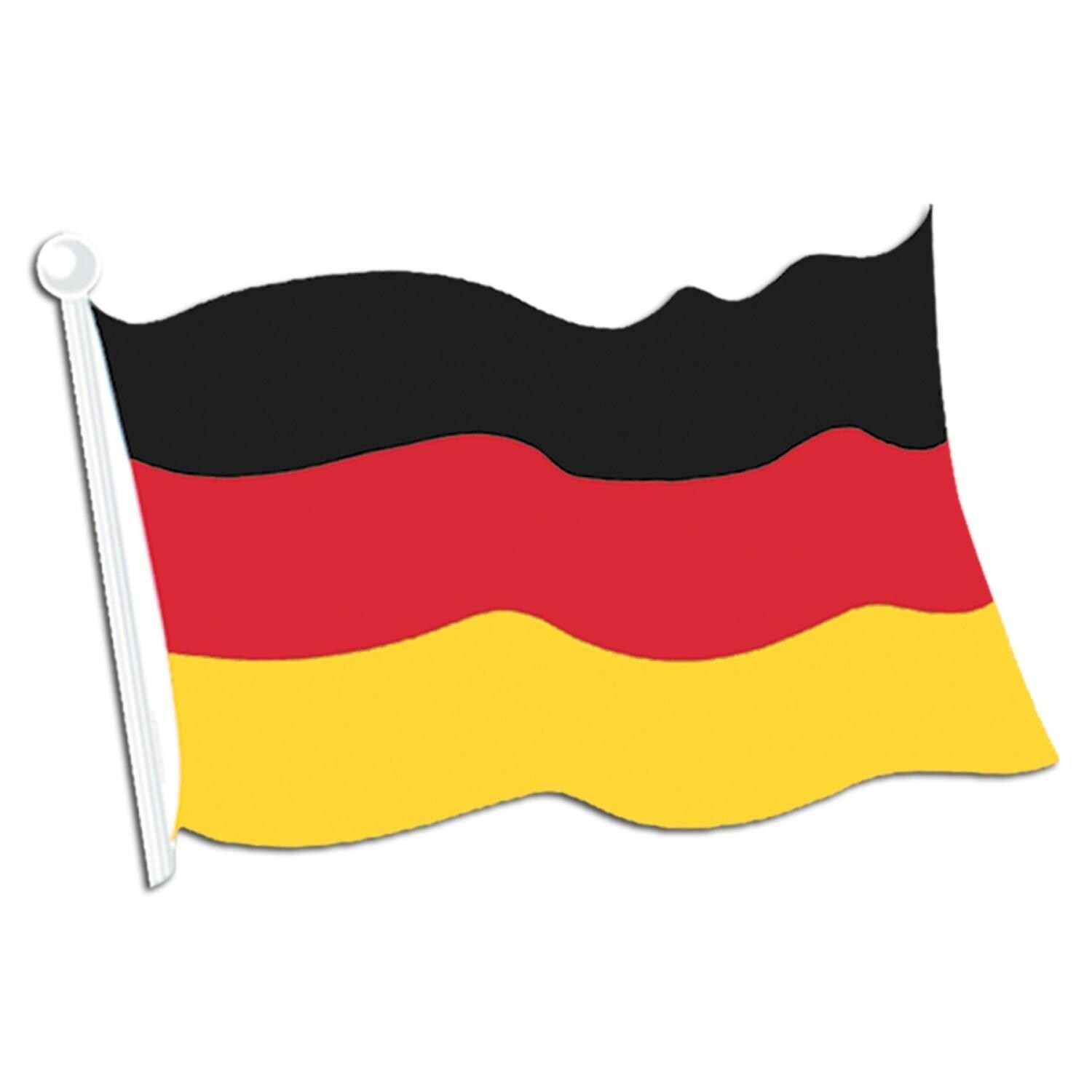 Shop Club Pack Of 24 Black Red And Yellow German Flag Cutout
