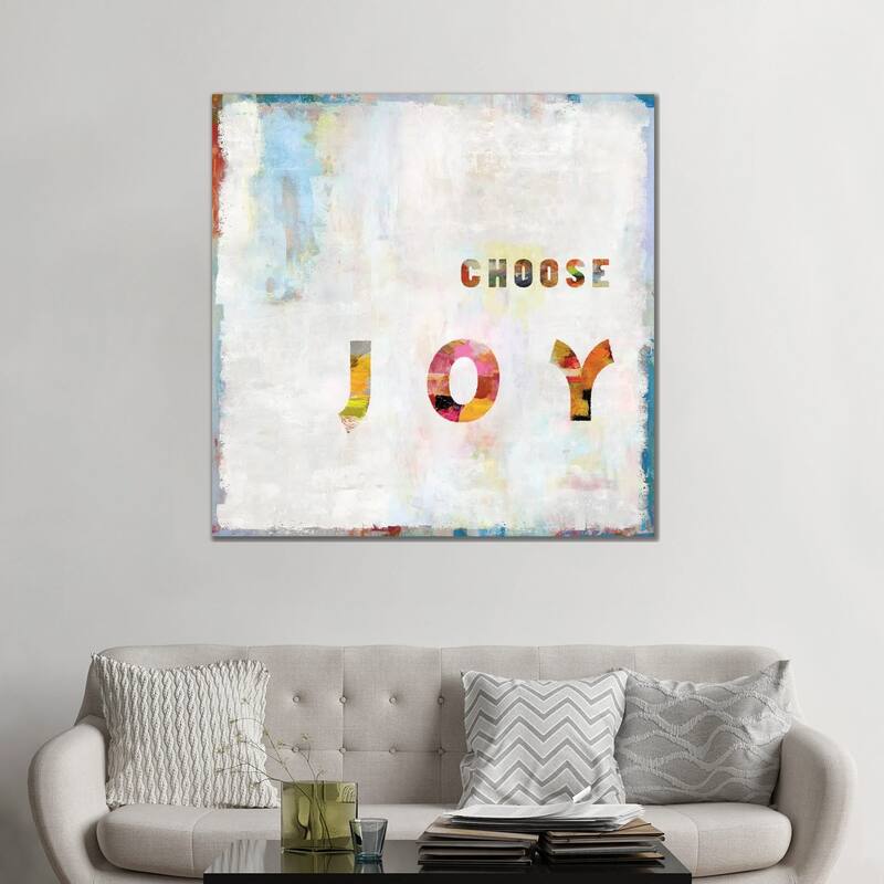 iCanvas "Choose Joy In Color" by Jamie MacDowell Canvas Print