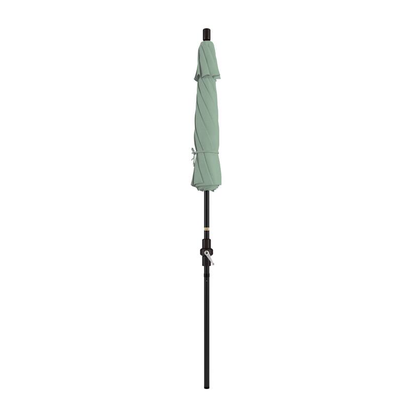 California Umbrella 75' Sun Master Patio Umbrella Bronze Aluminum Pole Fiberglass Ribs Crank Lift Tilt Pacifica
