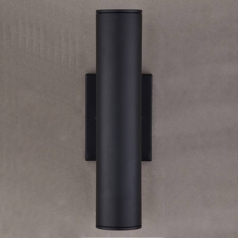 Chiasso Clear Glass Aluminum 2-light LED Outdoor Wall Lantern