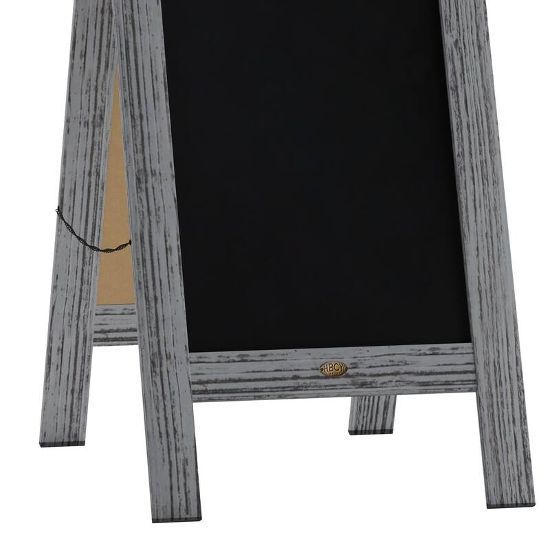 Wood A-Frame Magnetic Chalkboard Set-Markers, Stencils, and Magnets