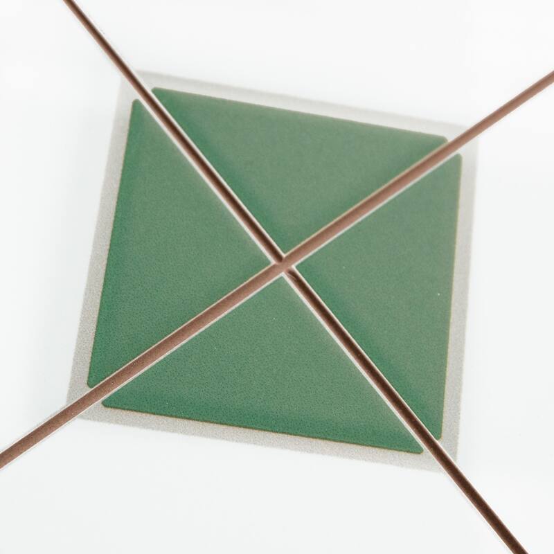 Merola Tile Canterbury Green 12-7/8" x 12-7/8" Porcelain Floor and Wall Tile