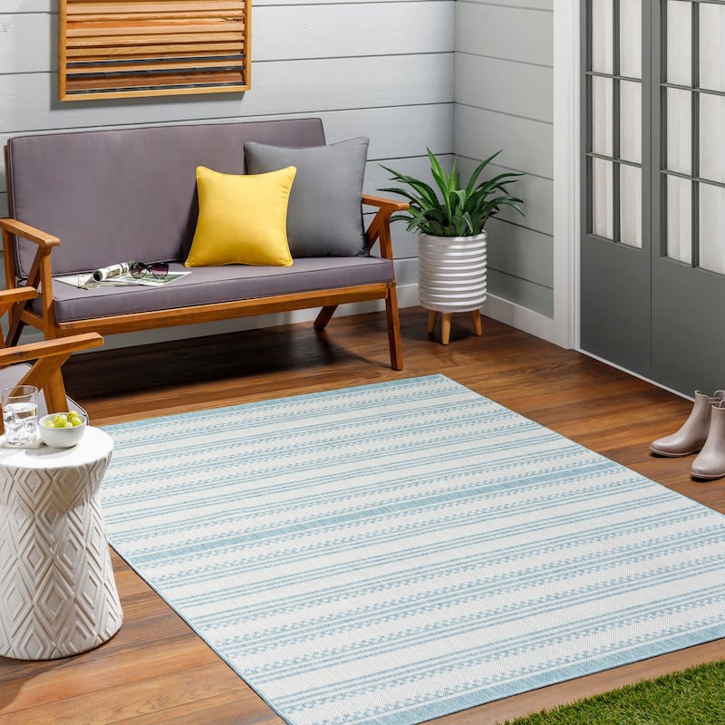 Livabliss Ellsworth Indoor/ Outdoor Striped Area Rug