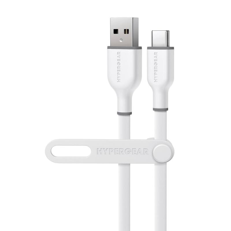 HyperGear Flexi PRO USB to USB-C Cable 10ft - White