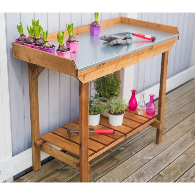 Gardener's Tables with Tin Surface