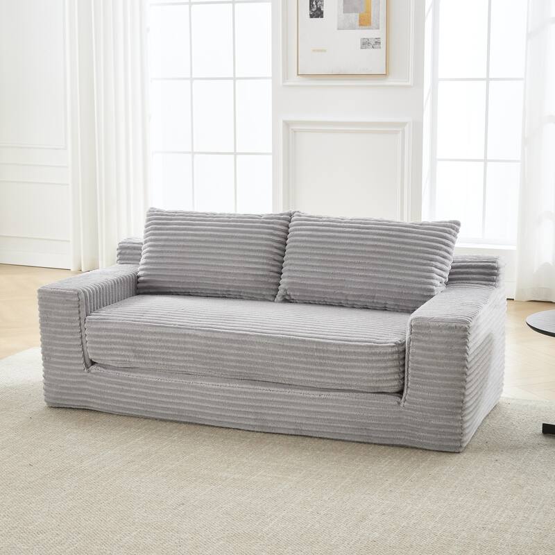 Sofa 70-in Casual Gray 2 -seater Loveseat - 8' x 10'
