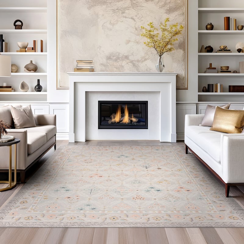Crosswood Camilla Traditional Floral Indoor Polyester Area Rug
