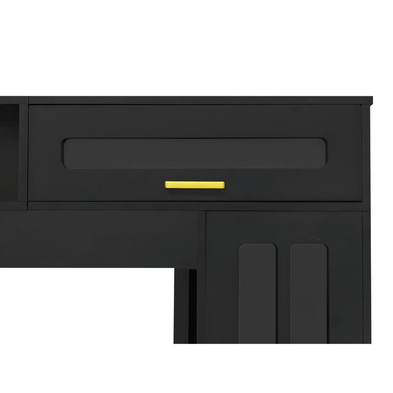 98.4" W Wall Unit Entertainment Center with Bookshelves - For TVs up to 80"