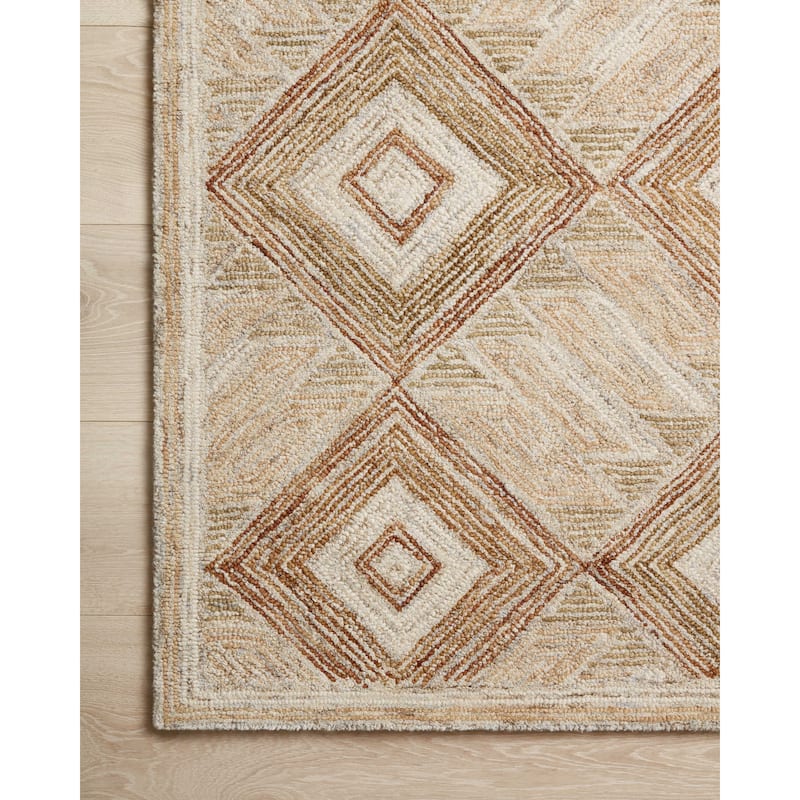 Alexander Home Palazzo Diamond 100% Wool Hand-Tufted Area Rug