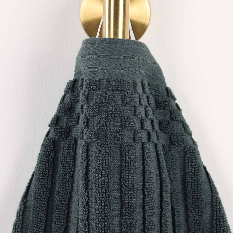 Superior Soho Ribbed Cotton Bath Towel Set of 2