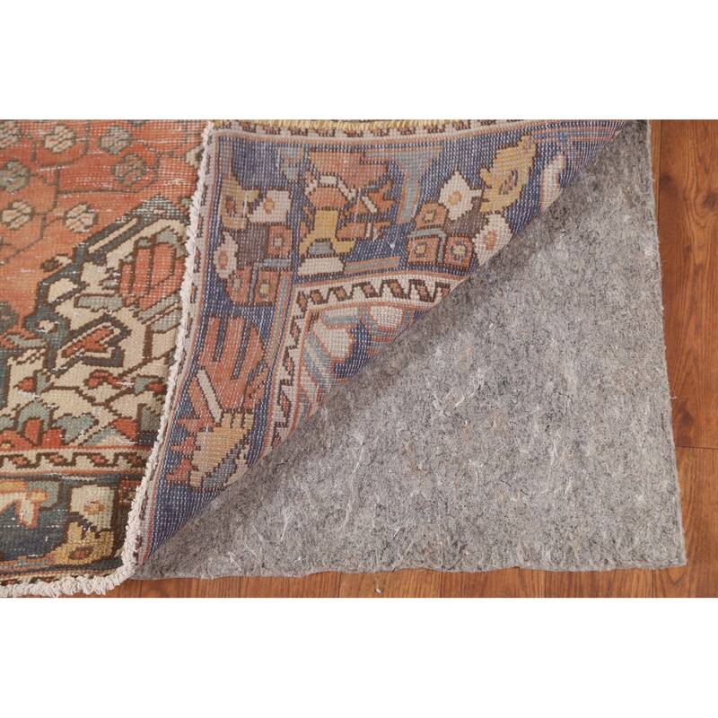 Distressed Bakhtiari Persian Antique Area Rug Hand-Knotted Wool Carpet - 4'5"x 6'9"