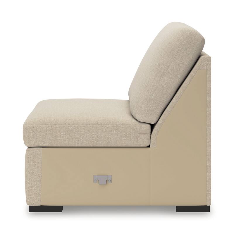 Signature Design by Ashley LadyMae Beige 5-Piece Sectional with Chaise