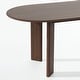 preview thumbnail 3 of 7, Solid Wood Oval Dining Table for 6-8 People Nordic style