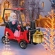 preview thumbnail 8 of 6, 12V Kids Ride on Forklift Car with Tent