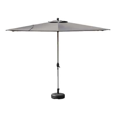 Rectangle Patio Umbrella with Crank Lift and Tilt Function 