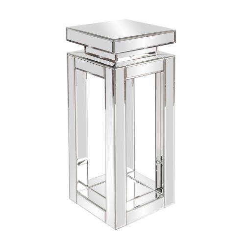 Howard Elliott Small Mirrored Pedestal Table 28 Tall Mirrored Glass And Wood Pedestal Table Overstock 16500230 Collection by mk skyton art. howard elliott small mirrored pedestal table 28 tall mirrored glass and wood pedestal table