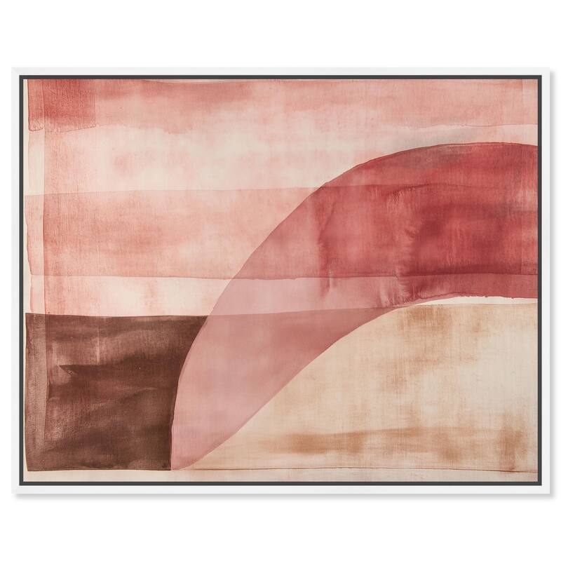Faded Crimson Canvas by Art Remedy - White - 20" x 16"