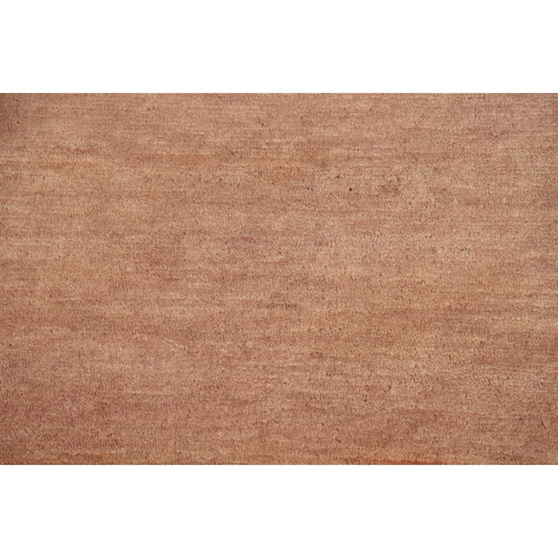 Brown Gabbeh Oriental Runner Rug Hand-Knotted Hallway Wool Carpet - 3'1"x 9'5"