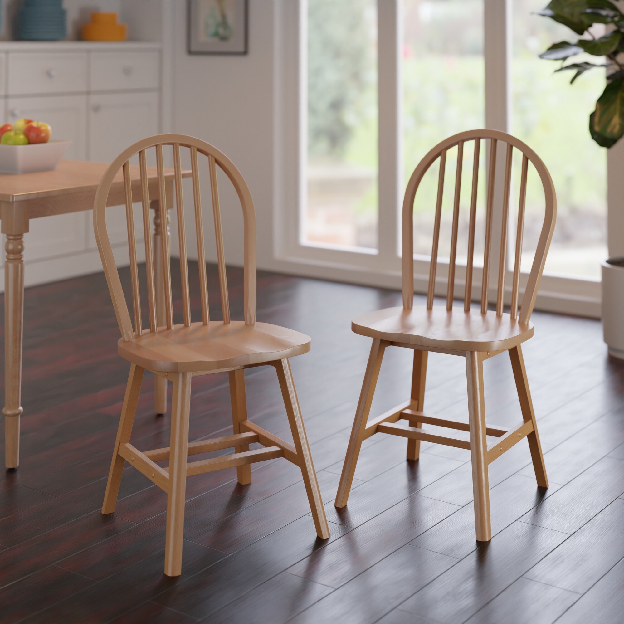 Windsor 2-PC Chair Set, Natural - Overstock - 35999704