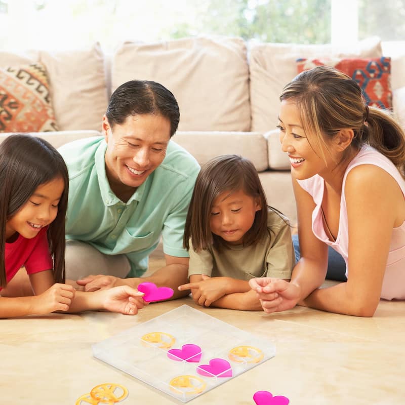 American Art Decor Tic Tac Toe Game Board Set Coffee Table Decor