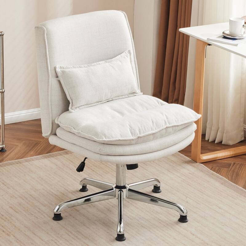 Upholstered Armless Task Office Chair