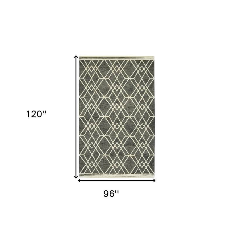 HomeRoots Geometric Lodge Rectangle Area Rug