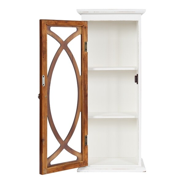 Kate and Laurel Quinlan Decorative Rustic 2 Door Wall Cabinet