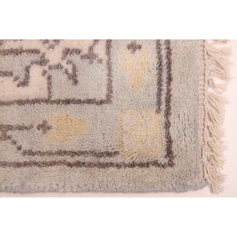 ECARPETGALLERY Hand-knotted Royal Oushak Light Grey Wool Rug - 9'1 x 11'10