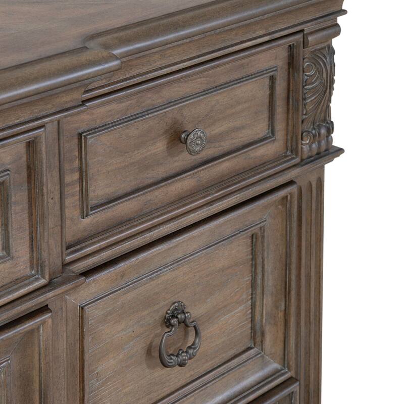 Liberty Furniture Carlisle Court Chestnut Finish Bedroom Dresser and Mirror