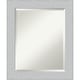 preview thumbnail 1 of 27, Beveled Wood Wall Mirror - Shiplap White Frame