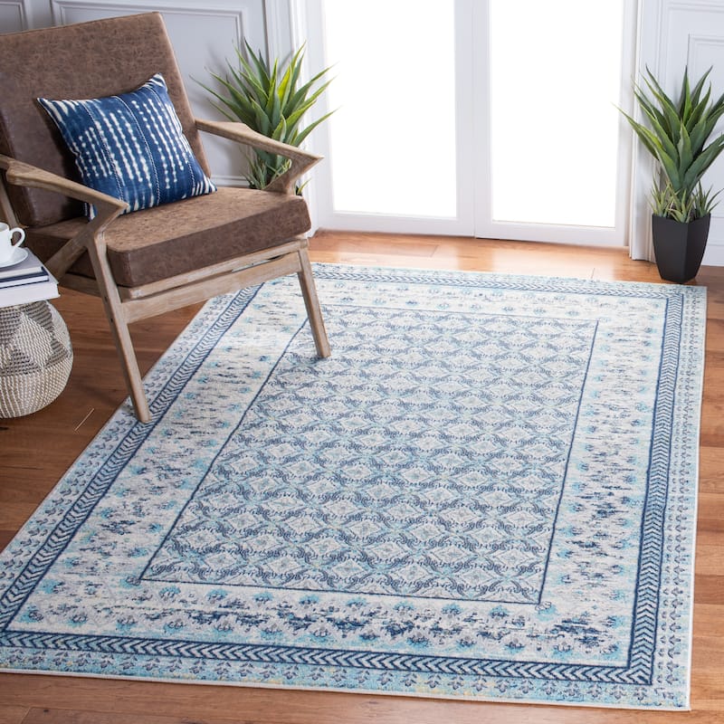 SAFAVIEH Brentwood Banga Traditional Oriental Rug - 6' x 9' - Ivory/Aqua