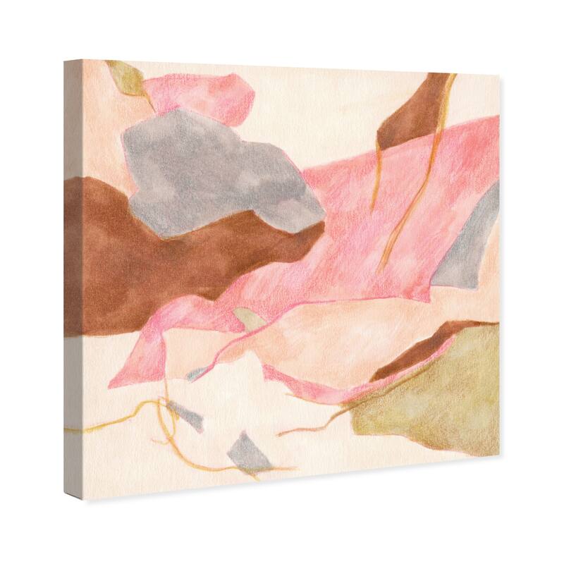 Wynwood Studio Canvas Abstract Grand Pink Canyon Pink and Modern & Contemporary Wall Art Canvas Print