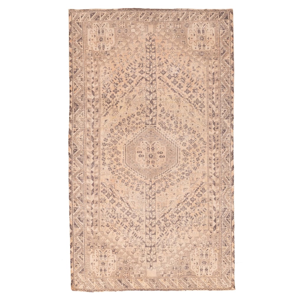 ECARPETGALLERY Hand-knotted Antalya Vintage Light Copper Wool Rug - 5'2 x 8'10