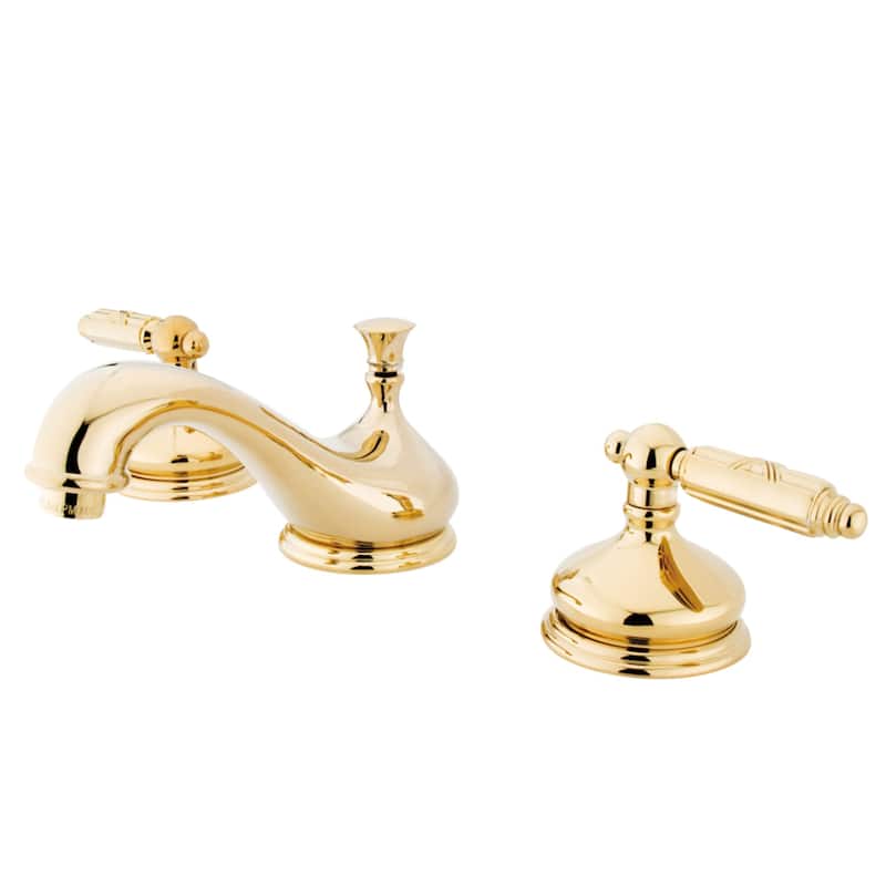 Kingston Brass Georgian 8 in. Widespread Bathroom Faucet - Polished Brass