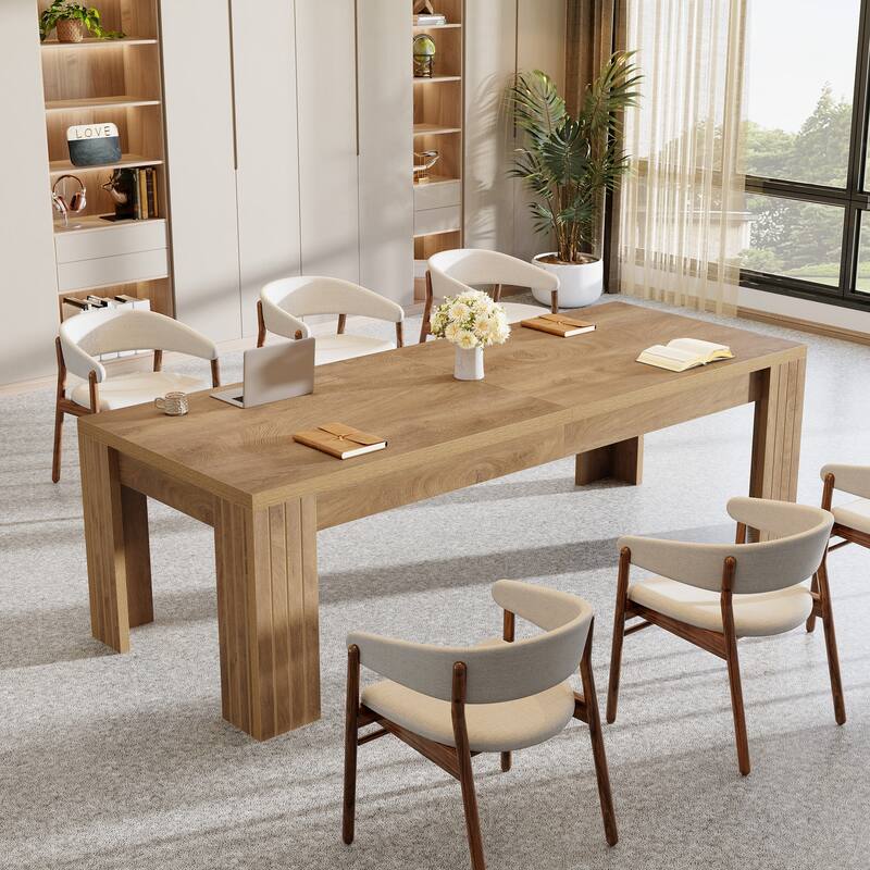 78.74 Inch Rectangular Conference Room Table for 6-8 People - 78.74" W x 27.56" D x 29.53" H