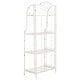 preview thumbnail 17 of 53, SAFAVIEH Amaris Victorian Wrought Iron 4-Tier Outdoor Bakers Rack. - 25" W x 15" D x 63" H