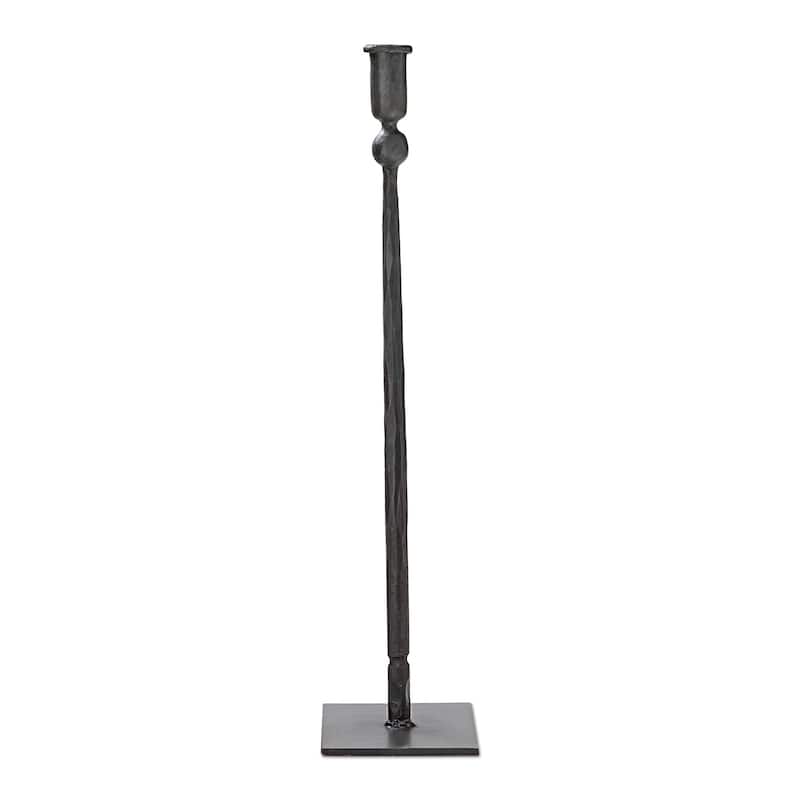 Tribeca Black Iron Taper Candle Holder Tall, 19.2H inches.