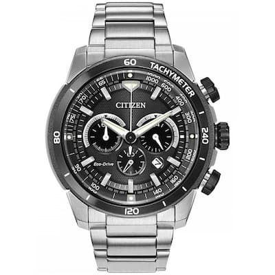 Citizen Men's Ecosphere Eco-Drive Black Dial Watch - CA4150-67E - 6 (36)